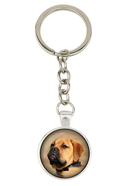 Art - Dog Bullmastiff - keychain with your photo, key decoration, bag pendant...