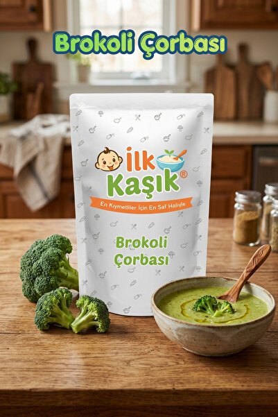 İlk Kaşık Brokoli Çorbası 125 Gr +6 Ay Katkısız Bebek Çorbası