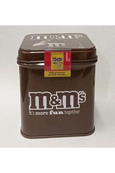 M&M's İt's More Fun Togetter Kahverengi Teneke Kutu 112 gr Çikolata Kaplı Yer...