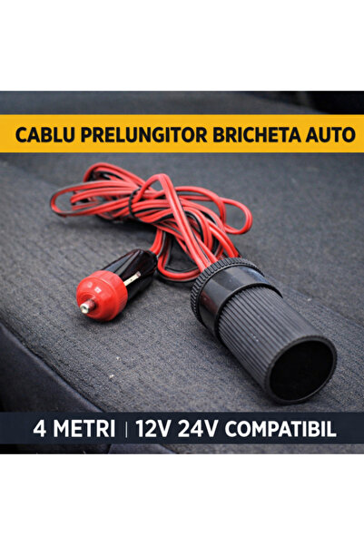 PARADOX SINCE 1992 Καλώδιο επέκτασης αναπτήρα αυτοκινήτου 4μ 12V 24V