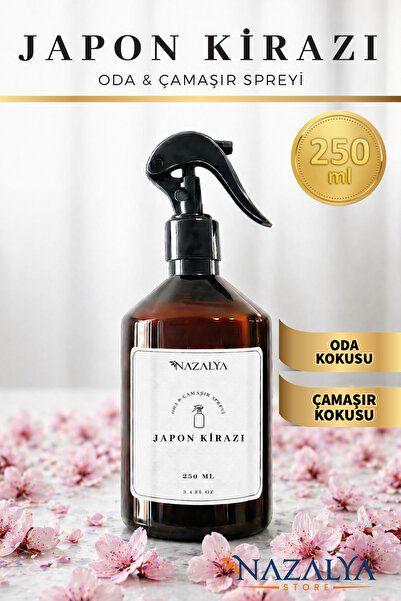 Nazalya JAPON KİRAZI - Oda Ve Çamaşır Spreyi Oda Kokusu Kalıcı ve Ferah Etkil...