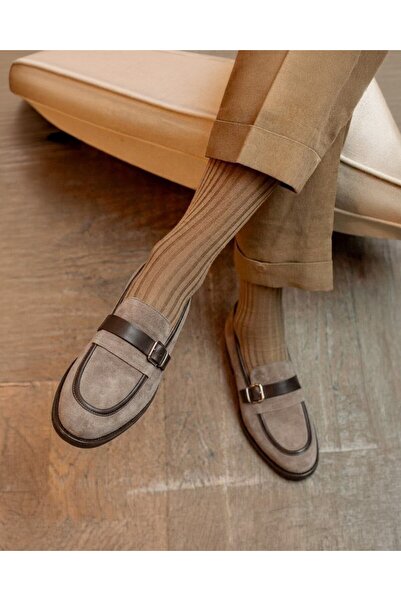 TerziAdemAltun Italian Style Inside and Outside Natural Leather Suede Antique...