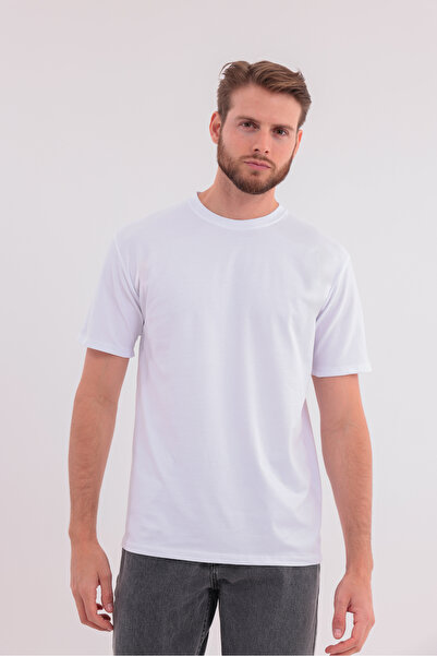 Stone Men's 100% Cotton Black Crew Neck Basic T-Shirt