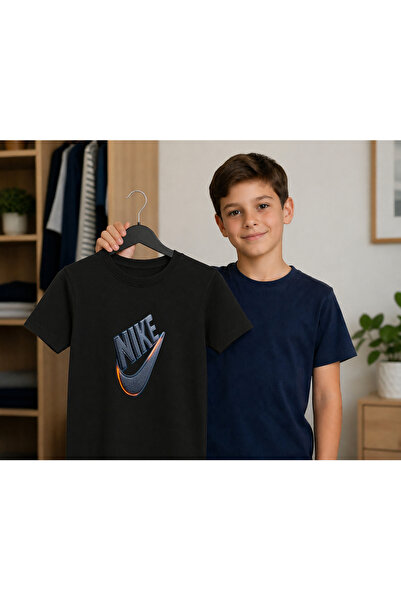 Malfini Παιδικό μπλουζάκι 100% βαμβακερό με στάμπα Nike, για ηλικίες 4-12 ετών