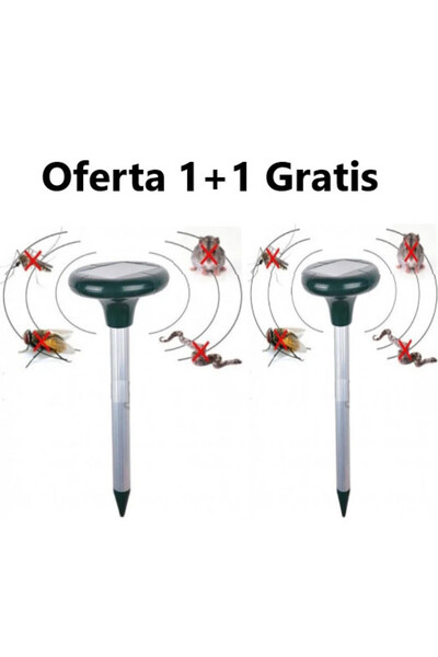 E-ANAMAG 2 Τεμάχια x Ηλιακή Συσκευή Απώθησης Παρασίτων, Ηχητικός Συναγερμός γ...