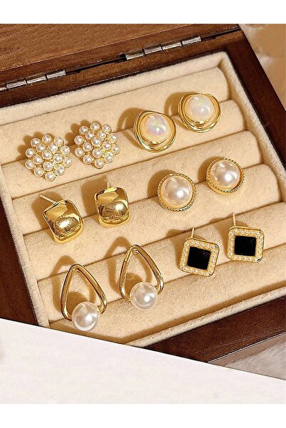 Take Two By Styli Set of 6 - Assorted Embellished Earrings