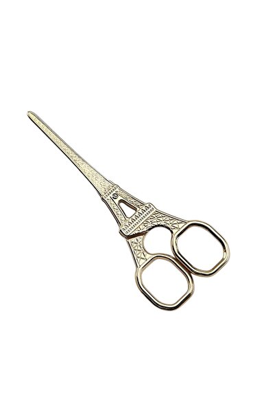 mutlu adım Foarfece pentru hobby, turnul Eiffel, 5,5 x 14 cm, culoare aurie