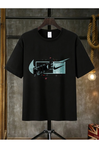 yiou trendy clothing تي شيرت رجالي بتصميم جرافيك، نمط شعار