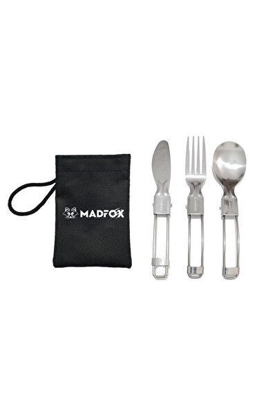 MADFOX Heavy Duty 3IN1 Katlanır Çatal Kaşık Bıçak Seti-PROTAKTİKAL