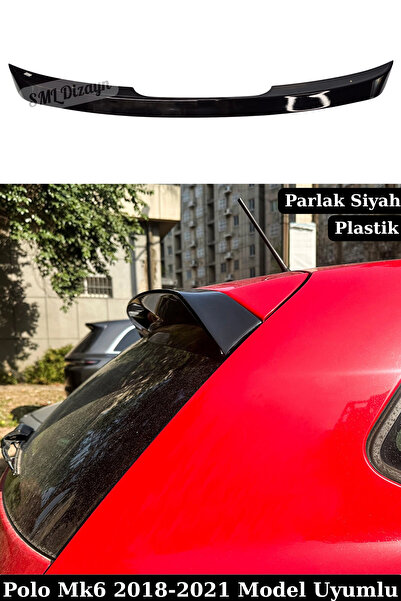 SML Dizayn Volkswagen Polo Mk6 R-Line / GTI Style Tavan Spoiler - ABS Plastik...