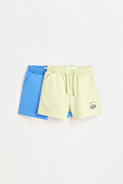 LEFTIES 2'li düz polar bermuda paketi