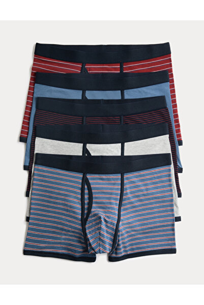 Marks & Spencer 5'li Çizgili Trunk Seti