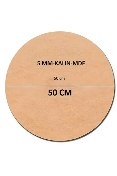 Sözen Home Design 1 bucată placă circulară brută din MDF, cu diametrul de 50 ...