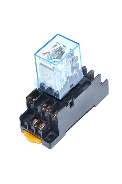 Stef's Cat Releu 12V DC, Elecromagnetic 11 Pini cu Soclu,