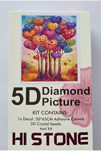 Liva Craft Beadwork kit 50 x 65 heart tree