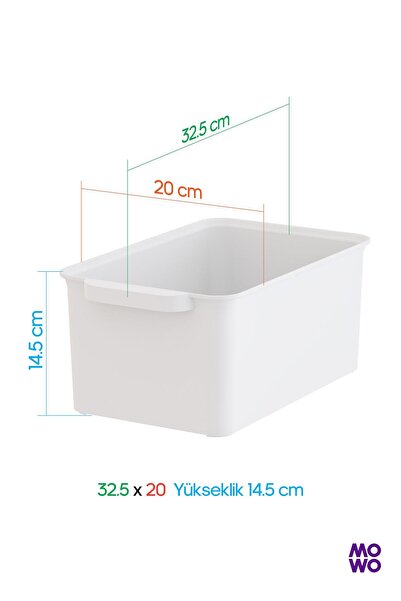 Mowo Home 6 Adet 7 Litre Mutfak düzenleyici, Buzdolabı Düzenleyici, Banyo Düzenleyici, Organizer, Saklama Kabı
