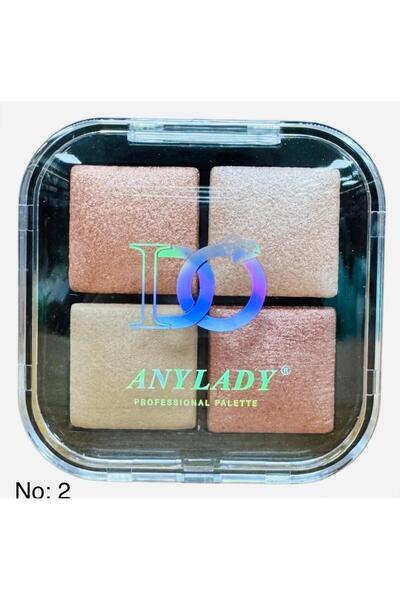 Forface Anylady Baked Eyeshadow 4-Piece Shimmering Eyeshadow Palette