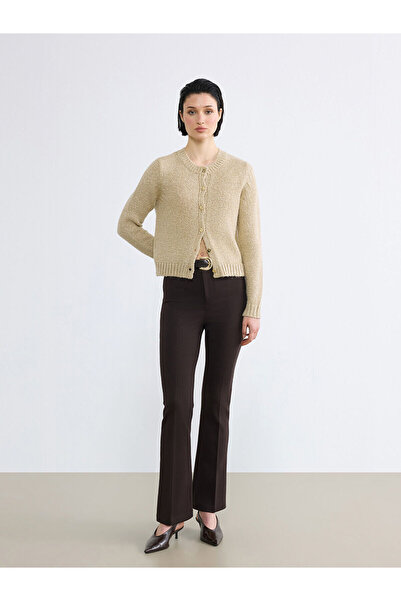 LC Waikiki Peak New Season Belted Flared Women's Trousers