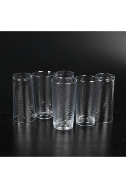 Generic Set of 6 Juice Glasses 220 ml - Glasses Suitable for Gatherings and Entertaining