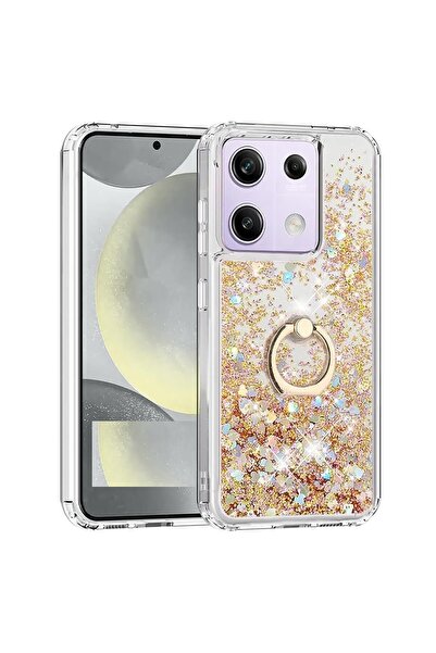 Pilanix Xiaomi Redmi Note 13 Pro 5G Kılıf Yüzüklü Standlı İçi Sulu Hareketli ...