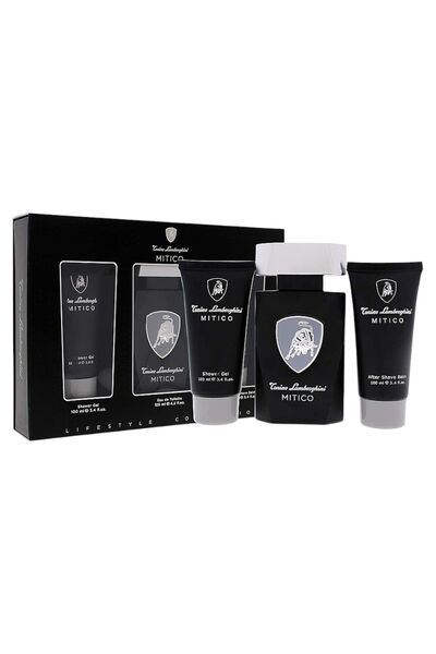 Tonino Lamborghini Set cadou de parfum Mitico pentru bărbați, 125 ml + Gel de...