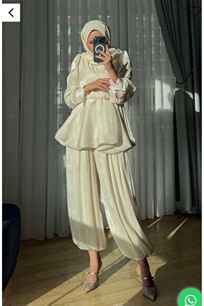 BERİ BUTİK Afra Double Cream Set