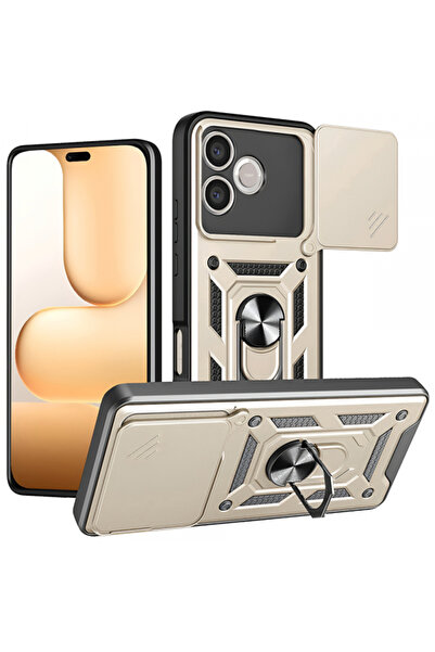 Techsuit Husa pentru Honor 600 Lite, Techsuit, CamShield, Aurie