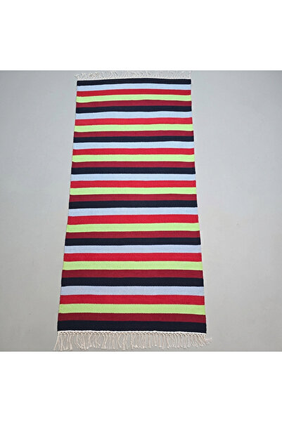 Çizgili pamuk kilim 77cmx173cm