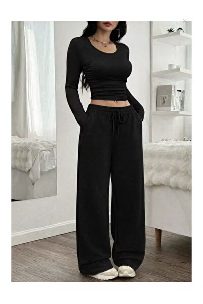 ZİYMO Φαρδιά φόρμα φούτερ " (Wide-leg tracksuit pants) or  "Φαρδιά αθλητικά π...