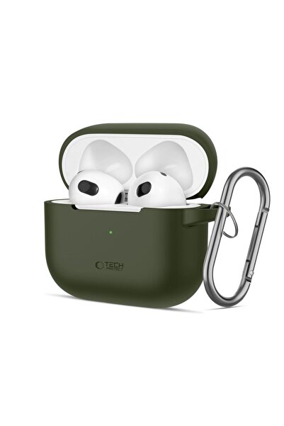 Tech-Protect SILICONE HOOK APPLE AIRPODS 3 OLIVE GREEN