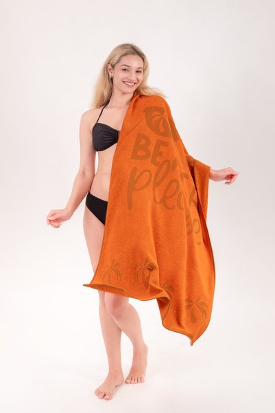 neşe home collection %100 Pamuk Plaj Havlusu | Havuz, Spa, Sauna, Spor, Seyahat İçin Uygun | Hızlı Kuruma, Yüksek Emicilik | 70x140 cm