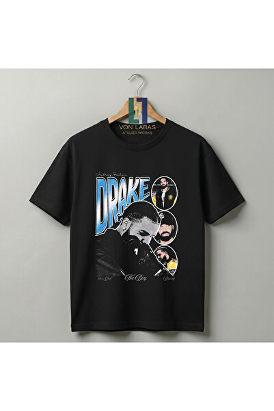 Grafftee Clothing تي شيرت دريك بتصميم خاص من القطن الفاخر للجنسين