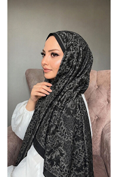 Premium Özel Desenli Medine İpeği Şal Kaymaz Soft Doku Günlük & Şık Kullanım