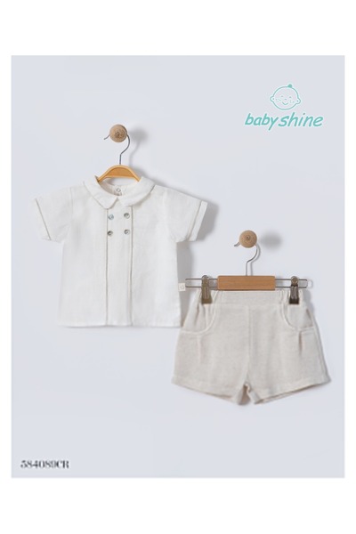 Baby shine Premium Quality Turkish 100% Cotton Soft Touch Kids Short Set - Sh...