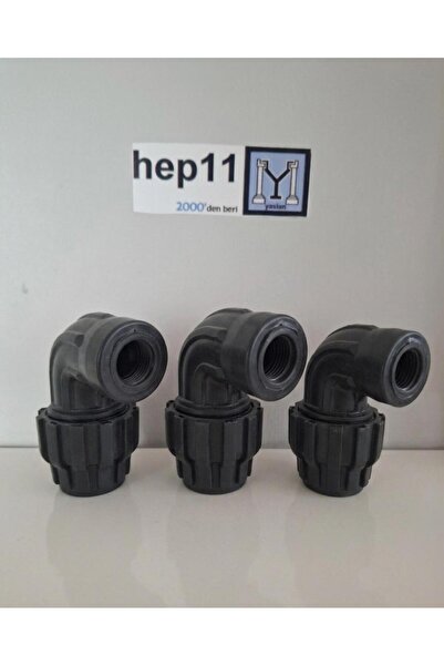 HEP 25*1/2 İÇ DİŞLİ KAPLİN DİRSEK 3lü