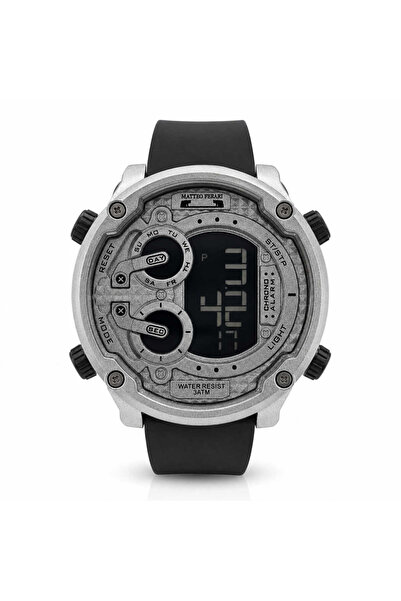 Watch Matteo Ferari MF17 men's electronic watch, black, silicone Belt , 3 ATM