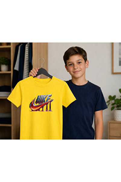 Malfini Tricou Copii Bumbac 100% Print Nike Vârstă 4-12 Ani