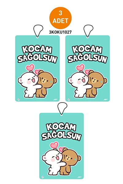 JR Jetreklam 3'lü Set Kocam Sağolsun Yazılı Özel Tasarımlı Konuşan Dekoratif ...