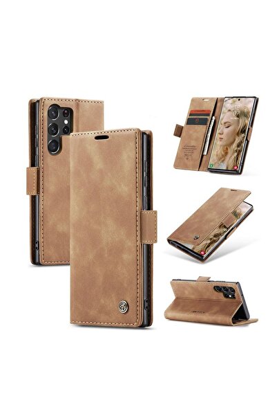 Caseme 013 Retro Θήκη Πορτοφόλι Brown (Samsung Galaxy S25 Ultra 5G)