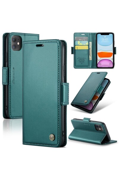 Caseme 023 Luminus Θήκη Πορτοφόλι Green (Apple iPhone 11)