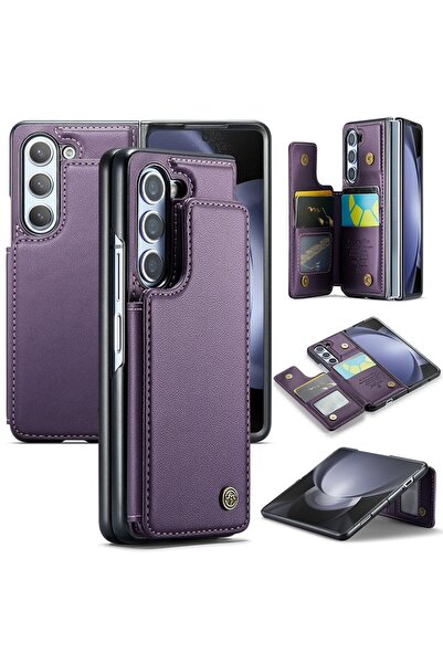 Caseme C22 Luminus Σκληρή Θήκη με Πορτοφόλι Purple (Samsung Galaxy Z Fold5 5G)