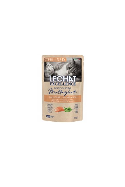 ROY From the Italian Brand Monjy, Sterilized Wet Cat Food with Salmon and Veg...