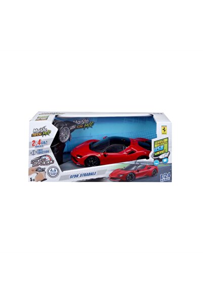Maisto MASINUTA PREMIUM CU TELECOMANDA 2.4GHz FERRARI SF90 STRADALE SCARA 1 L...