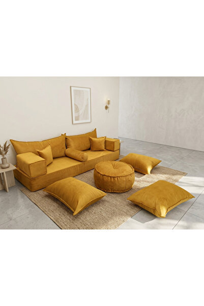 FEYZA DECOR HOME Premium Kadife Modern Şark Köşesi 12 Parça – 20 cm Süngerli ...
