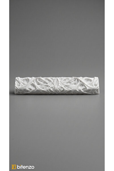 Bitenzo3D Custom Tasarım Mekanik Klavye Spacebar Keycap - 6.25u Uyumlu Özel Dokulu Boşluk Tuşu - Beyaz
