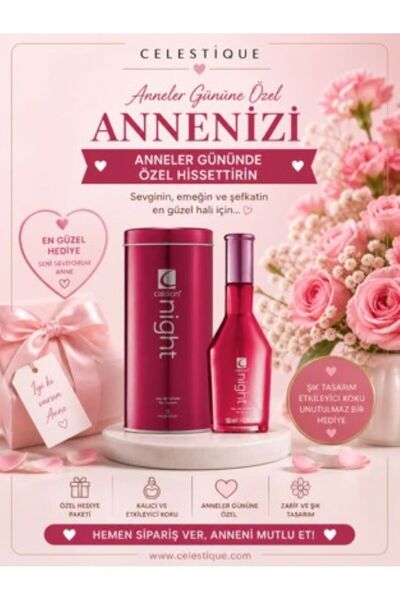 Caldion Night Kadın Parfümü EDT 100 ml ANNELER GÜNÜNE ÖZEL EL KREMİ HEDİYELİ