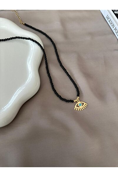 Twelve Stone Necklace with Eye Detail