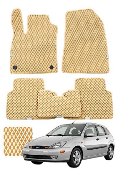 Evanotion Ford Focus 1998-2004 Özelleştirilebilir Premium Eva Oto Paspas Seti...