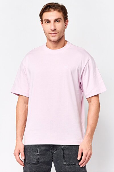 Calvin Klein Jeans Men Crew Neck Short Sleeve Embroidered Logo T-Shirt, Sprin...
