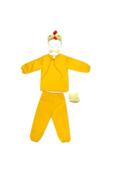 Funny Party Shop Costum serbare copii Cocos galben, cu creasta si coada, 5-6 ...